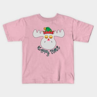 Funny Moose HAPPY TIME Kids T-Shirt